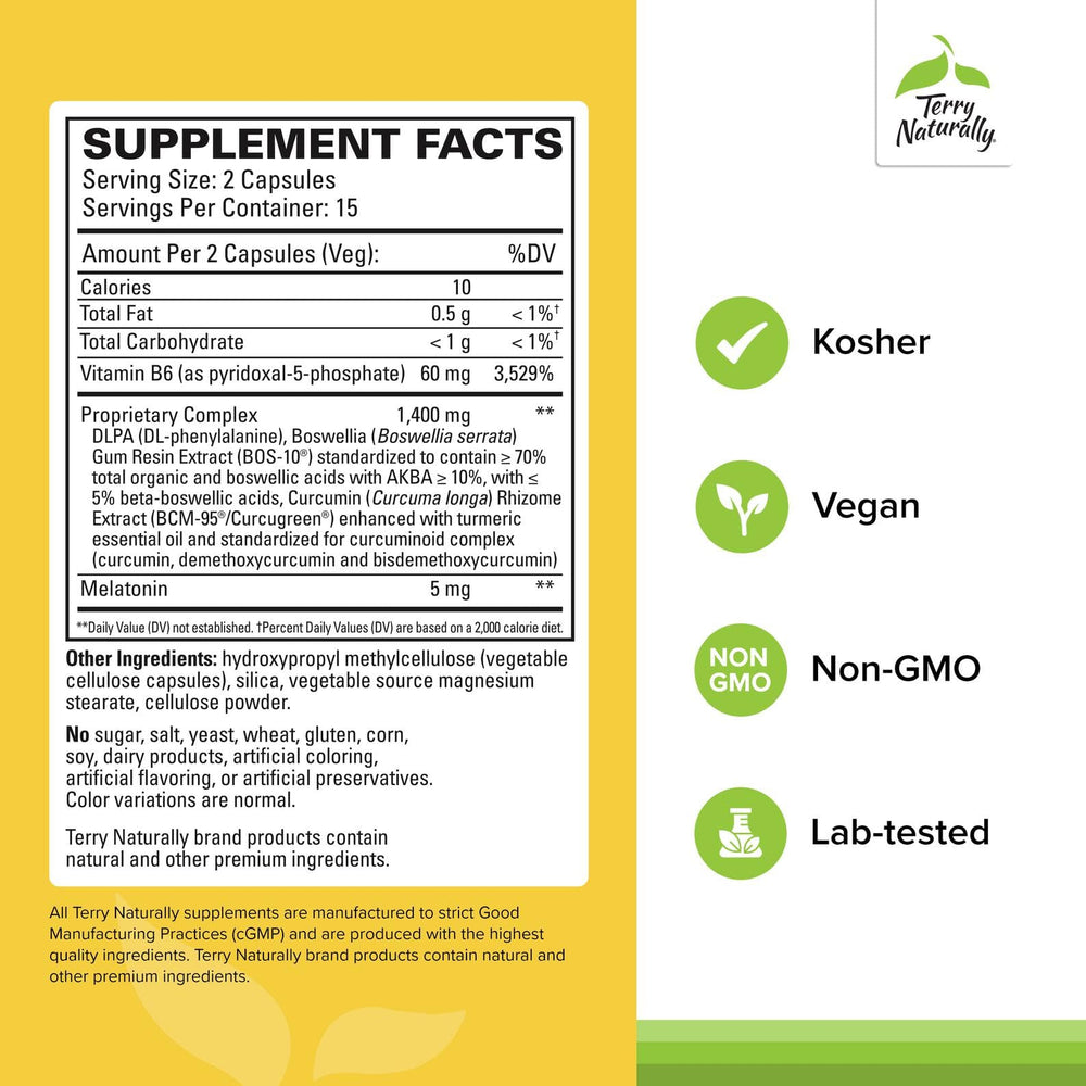 Curamin Nighttime sleep-support product with BCM-95 curcumin