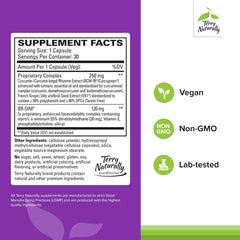Close-up of product label highlighting BR-DIM and BCM-95 Curcumin