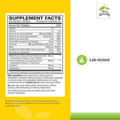 Close-up label highlighting biotin, B vitamins and zinc