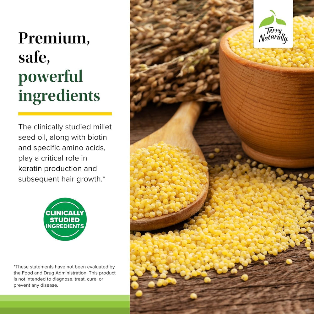 Graphic highlighting zinc's role in hair health