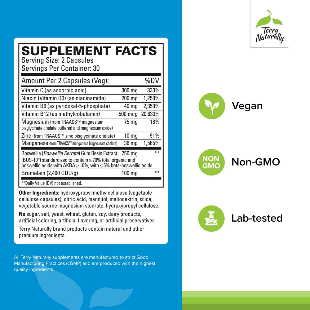 Close-up of dietary supplement capsules for connective tissue support