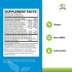 Close-up of dietary supplement capsules for connective tissue support