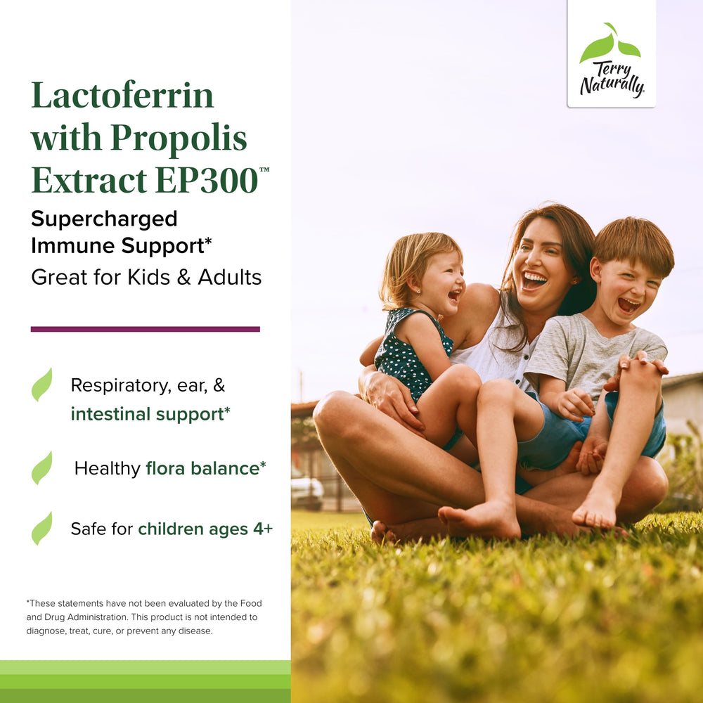 Lactoferrin with Propolis EP300 immune support illustration