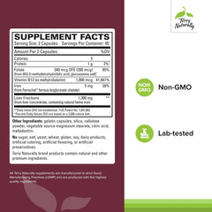 Graphic illustrating gentle iron and glycine-chelated iron