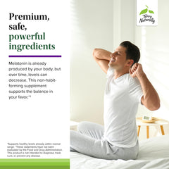 Ingredient and supplement facts for Terry Naturally Melatonin EP 120 5mg