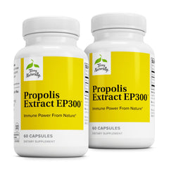 Front view of Terry Naturally Propolis EP300 60 capsules two-pack