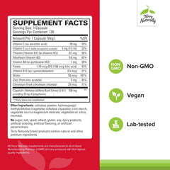 Close-up of Sucontral D bottle label