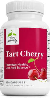 Bottle of Terry Naturally Tart Cherry capsules