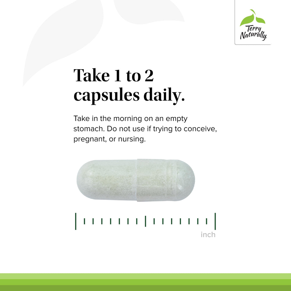 Daily dosage capsules of Terry Naturally Thyroid Care Plus