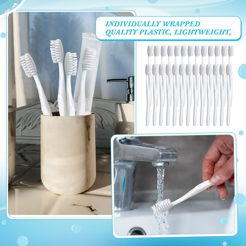 500-count Tessco toothbrush set—ideal for travel, camping, guest rooms