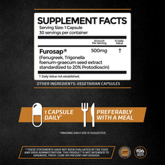 Testodren capsules and fenugreek illustration