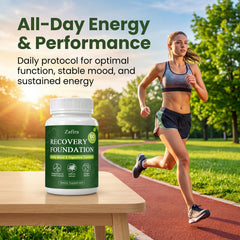 TESTOGREENS MAX bottle on desk to show use during workday for focus