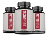Bottle of TestosPrimel Advanced Formula capsules