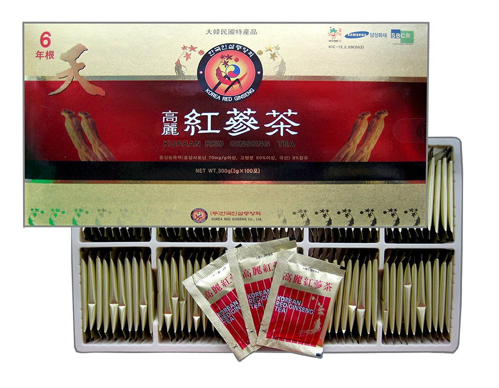 TG153 Korean Red Ginseng Instant Tea 3g x 100 sachets package
