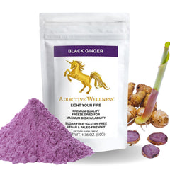 Front view of Thai Black Ginger powder 50g