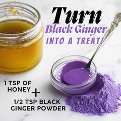 Thai Black Ginger powder packaging label