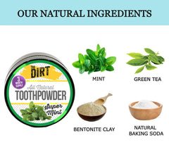 Eco-friendly packaging for The Dirt tooth powder