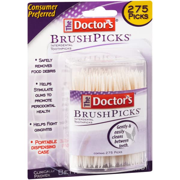 BrushPicks toothpicks arranged on a display