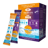 The Dry Eye Drink bottle pours, delivering rapid hydration for busy days.