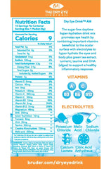 The Dry Eye Drink on-the-go setup demonstrates lactose-free hydration in a pocket-friendly kit.