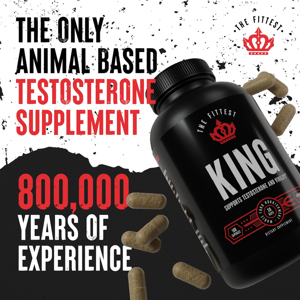 The Fittest Ever bovine liver capsules highlight vitamin-rich energy support.
