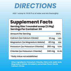 The Good Intentions Club powder jar shows sugar-free electrolyte mix for daily hydration.