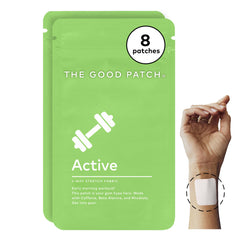 The Good Patch Active Patch energy pack highlights plant-powered support for daily activity.