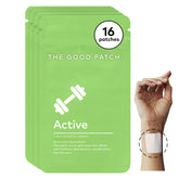 The Good Patch Active Patch on the inner wrist provides steady energy for workouts.