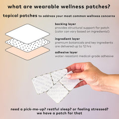 The Good Patch Active Patch being peeled from backing ready for wrist wear.