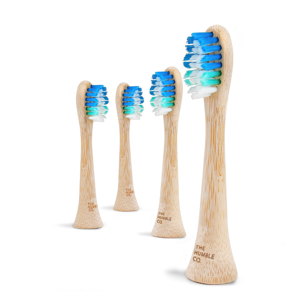 Wavy bristle design on bamboo head for gum care