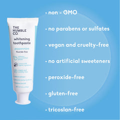 SLS free label on toothpaste packaging