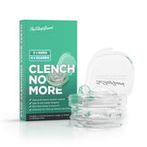 TheSleepGuard mouth guard pack of four in small and large sizes displayed