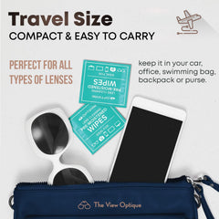 Packaging and contents of The View Optique cleaning kit