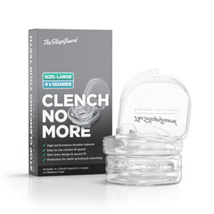 Front view of TheSleepGuard pack of 4 large men's mouth guards