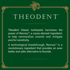 Rennou technology graphic illustrating cacao-derived enamel care
