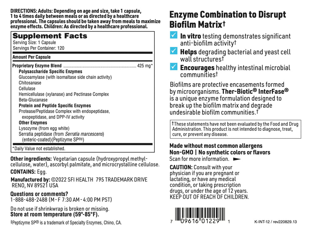 SFI Health logo display associated with Klaire Labs