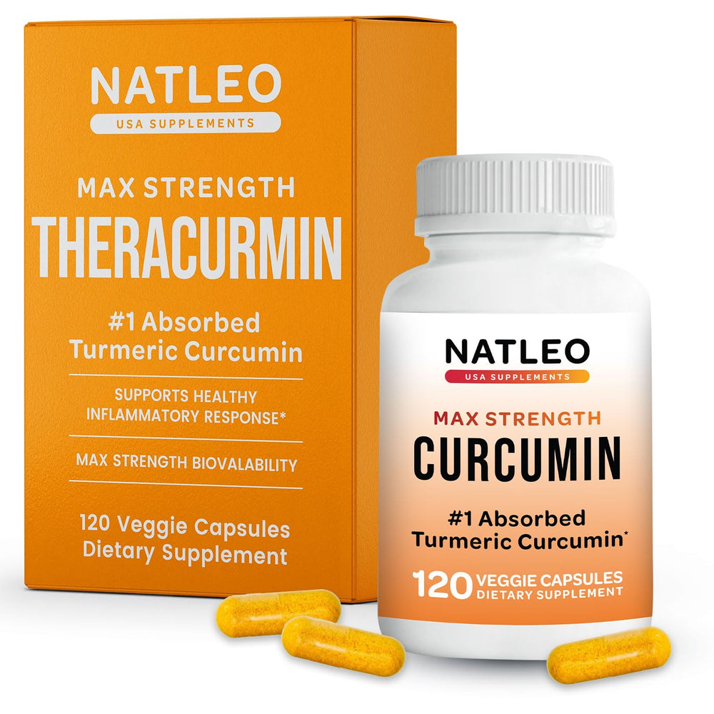 Theracurmin Turmeric Curcumin supplement bottle front view
