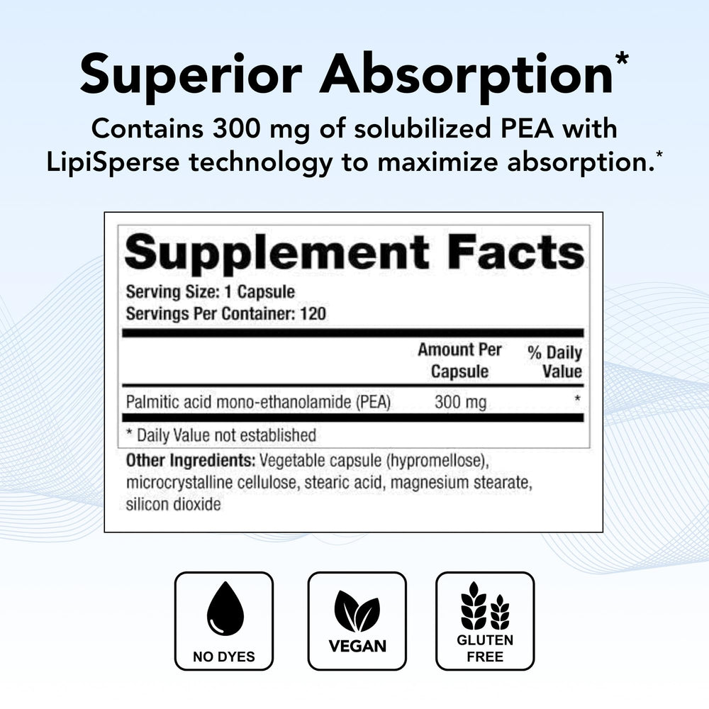 Illustration of LipiSperse solubilized PEA absorption technology