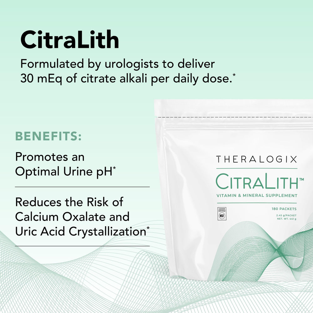 CitraLith blend of citrate, magnesium, sodium and potassium for urinary citrate support
