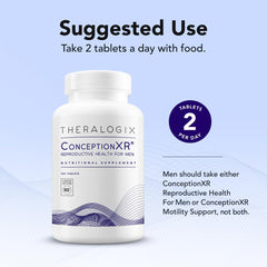 90-day supply label on Theralogix ConceptionXR bottle