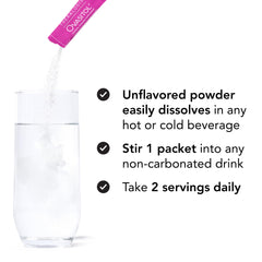 Theralogix Ovasitol powder mixed into a smoothie for convenient intake