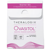 Theralogix Ovasitol front packaging showing starter kit and benefits