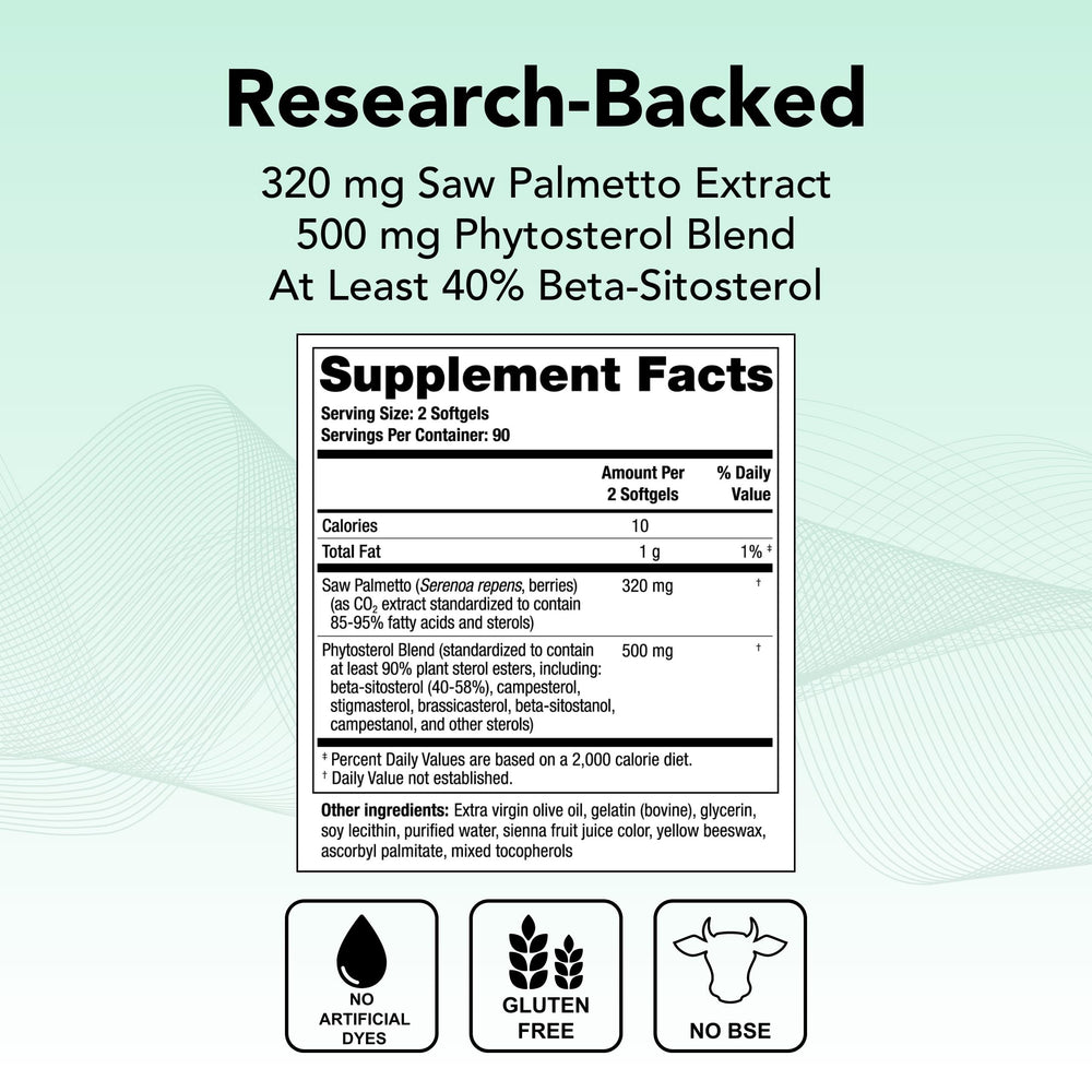 Bottle of Theralogix Prostate SR supplement