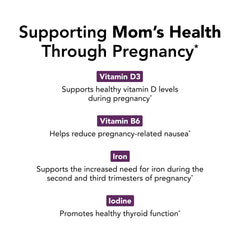 Close-up of choline, folate and DHA ingredients