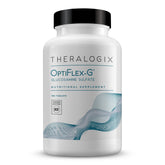 Theralogix OptiFlex-G glucosamine sulfate bottle label showing 1,500 mg dosage