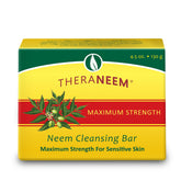 TheraNeem Neem Therape Cleansing Bar packaging, fragrance-free option for sensitive skin.