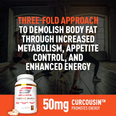 Thermo Burn Granite bottle with packaging