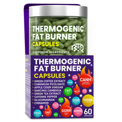 Bottle of Thermogenic Fat Burner Capsules (60 count)