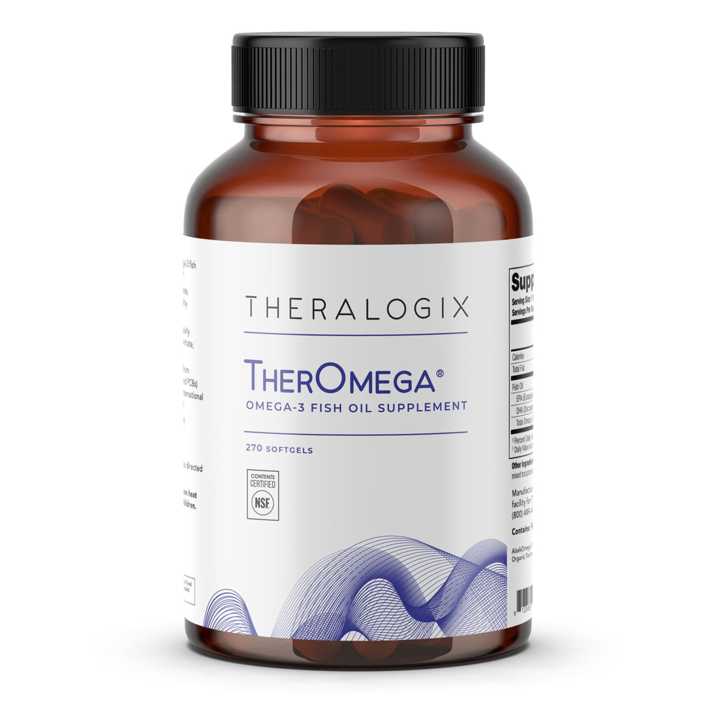 TherOmega bottle front label