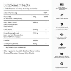 Caffeine component visual representing caffeine in Thesis Clarity